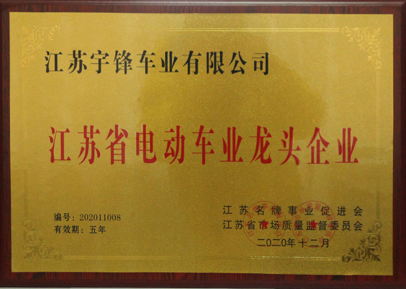 江蘇省電動(dòng)車(chē)業(yè)龍頭企業(yè)
